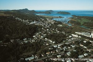 Vue aérienne du Bic et de ses îles